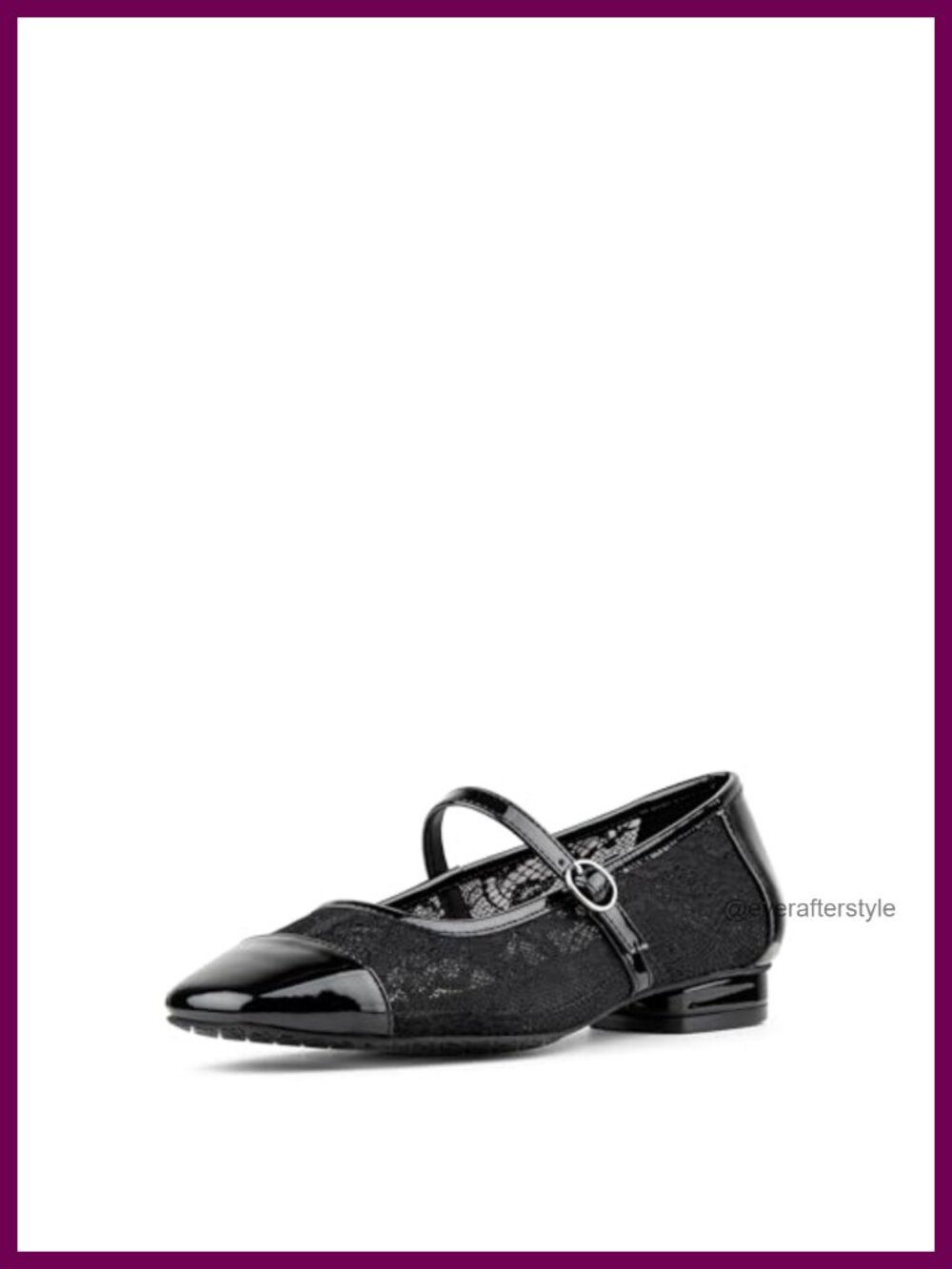 Women Ditzy Mary Jane Square Toe Textile Flat with Memory Foam Insole